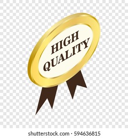 Label high quality isometric icon 3d on a transparent background vector illustration