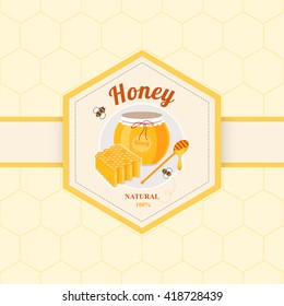 label honey bee