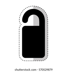 label hotel isolated icon vector illustration design