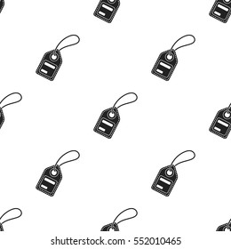 Label icon in black style isolated on white background. E-commerce pattern stock vector illustration.