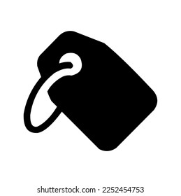 Label icon in black and white colour
