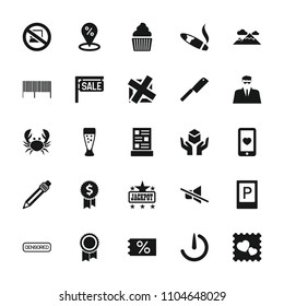 Label icon. collection of 25 label filled icons such as parking, jackpot, ticket on sale, sale location, heart mobile. editable label icons for web and mobile.