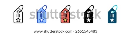 Label Icon Collection With Multiple Styles