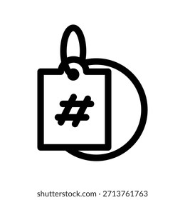 Icono de etiqueta ilustración Vector diseño Plantilla