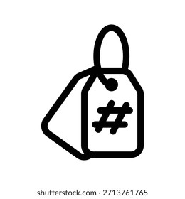 Icono de etiqueta ilustración Vector diseño Plantilla