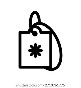 Label icon illustration vector design template