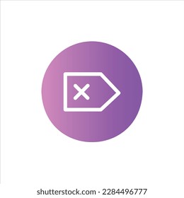 icono de etiqueta con vektor aislado y fondo transparente.