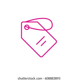 label icon. Linear style. Isolated vector.