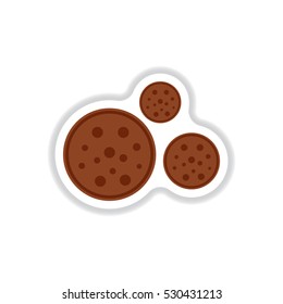 Label icon on design sticker collection bonbon candy