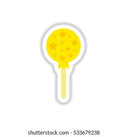 Label icon on design sticker collection bonbon candy