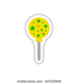 Label icon on design sticker collection bonbon candy