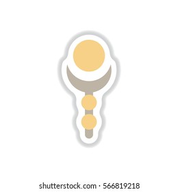 Label icon on design sticker collection Arab latern