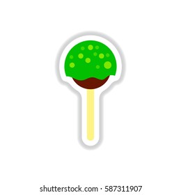 Label icon on design sticker collection bonbon candy
