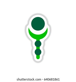 Label icon on design sticker collection Arab latern