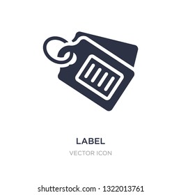 label icon on white background. Simple element illustration from Blogger and influencer concept. label sign icon symbol design.