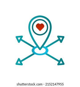 icono de etiqueta en un fondo blanco, concepto de cruce, ilustración vectorial