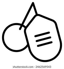 Label icon with outline style. Suitable for website design, logo, app and UI. Based on the size of the icon in general, so it can be reduced.