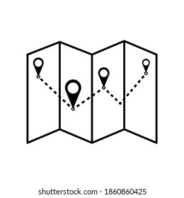 Label icon. point on the map vector icon. point icons on a map. GPS location. Vector illustration.