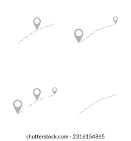 icono de etiqueta, ruta sobre fondo blanco, ilustración vectorial