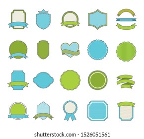 label icon set design, Tag product decoration style sale card and invitation theme Vector illustration