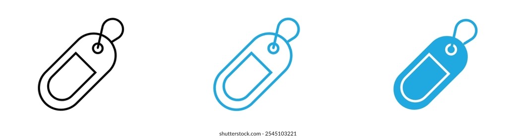 Label Icon Set Ilustración vectorial en negro