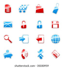 Label icon set for web design (set 4)