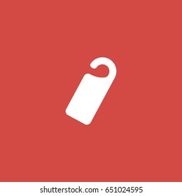 label icon. sign design. red background