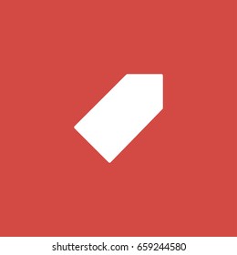 label icon. sign design. red background