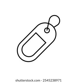 Conjunto de Arte vectorial de línea delgada individual Label Icon