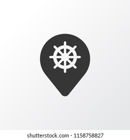 Label icon symbol. Premium quality isolated wheel marker element in trendy style.