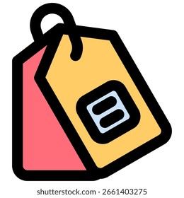 Symbol für Beschriftung. Vektorgrafik.