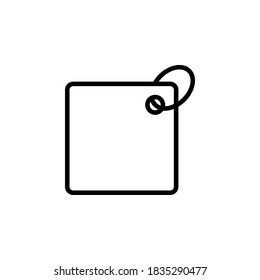 Label icon symbol vector on white background