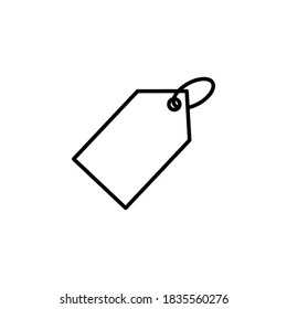 Label icon symbol vector on white background