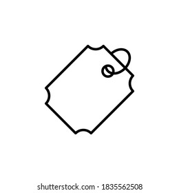 Label icon symbol vector on white background