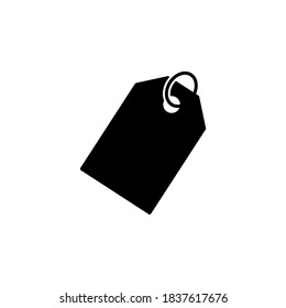 Símbolo de icono de etiqueta vector en fondo blanco