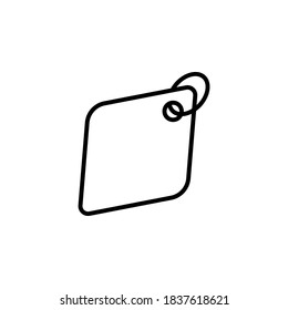 Label icon symbol vector on white background