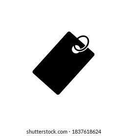 Símbolo de icono de etiqueta vector en fondo blanco