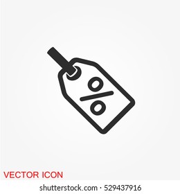 Label icon vector