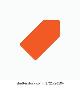 Label Icon - Vector Illustration In Glyph Style for Design and Websites, Presentation or Application.