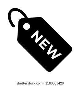 Label icon Vector illustration - New symbol black