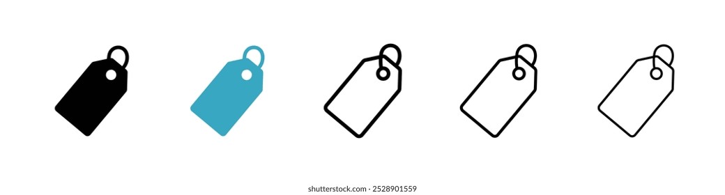 Conjunto de ilustrações do vetor do ícone de rótulo