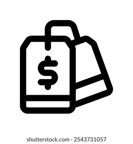 ícone de rótulo. ícone de linha de vetor para seu design de site, celular, apresentação e logotipo.