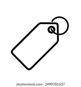 label icon vector with simple design. blank price tag icon