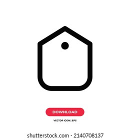Label icon vector. Tag sign