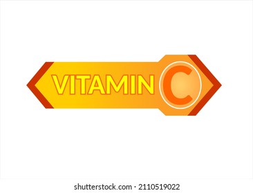 Label or icon for vitamin C product