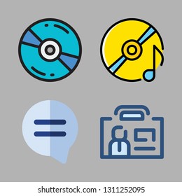 label icons set. vector set about [ iconsRandom:4] icons set.