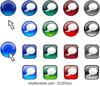 A lot of label icons. Vector illustration.