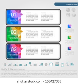 label infographic and business icon vector