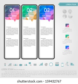 label infographic and business icon vector