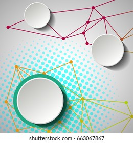 Label infographic design. Abstract geometrical pattern. Business infrographic.